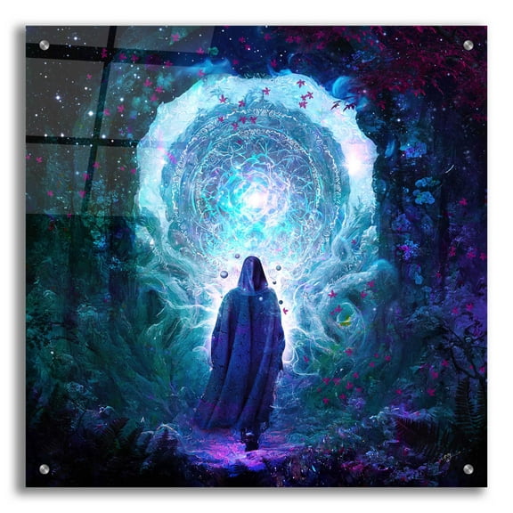 Epic Art 'Walk With No Whisper' by Cameron Gray, Acrylic Glass Wall Art, 24"x24"