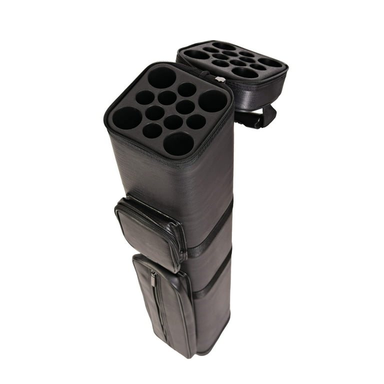 ASKA Hard 4x8 Pool Cue Case, Holds Up to 4 Butts and 8