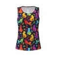 thumbnail image 4 of Haiem Colorful Cats Workout Tank Tops for Women, Athletic Sports Slim-Fit Tank Tops, Compression Sleeveless Dry Fit Shirts,Athletic Shirt-, 4 of 9
