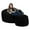 Black Suede, variant on Ultimate Sack 4000 (4 ft.) Bean Bag Chair in multiple colors: Giant Foam-Filled Furniture - Machine Washable Covers, Double Stitched Seams, Durable Inner Liner. (4000, Red Suede)