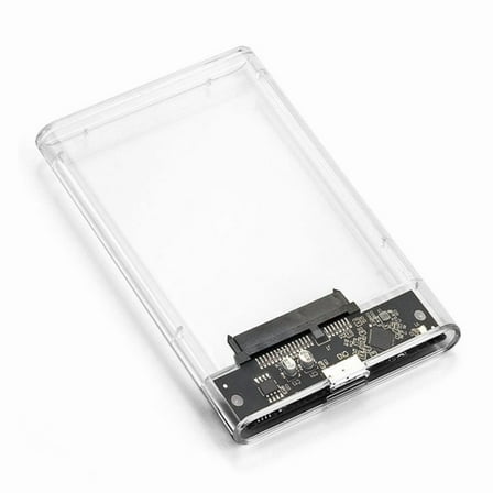 USB 3.0 External Hard Drive Enclosure 2.5 Inch SSD Case HDD Clear Harddisk Boxs