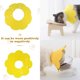 thumbnail image 4 of 3 piezas de collar de recuperación para gatos, conos de protección para gatos, cono de girasol para gatos, antilamidos (rosa, naranja, amarillo) (S), 4 of 5