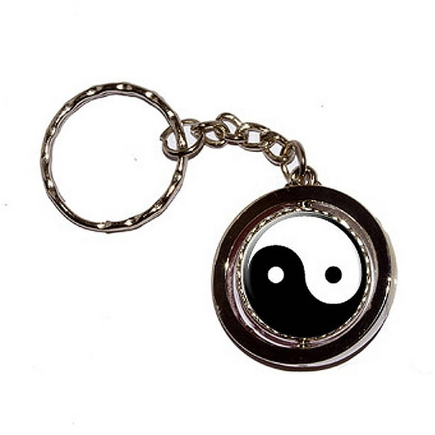 ONLINE Yin Yang Chinese Symbol New Keychain Ring