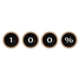 thumbnail image 2 of CafePress - 100 Percent Typewriter Keys -  Round Wood Ornament 4", 2 of 2
