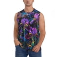 thumbnail image 1 of Balery Starry Night Iris Field Camisetas sin mangas para hombre, absorbe la humedad y protege contra el mal olor.-3X-Large, 1 of 7