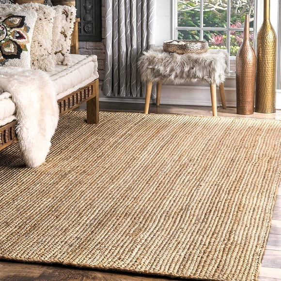 Alfombra de yute Un-Tech Ventero Rigo 91x152 cm Natural