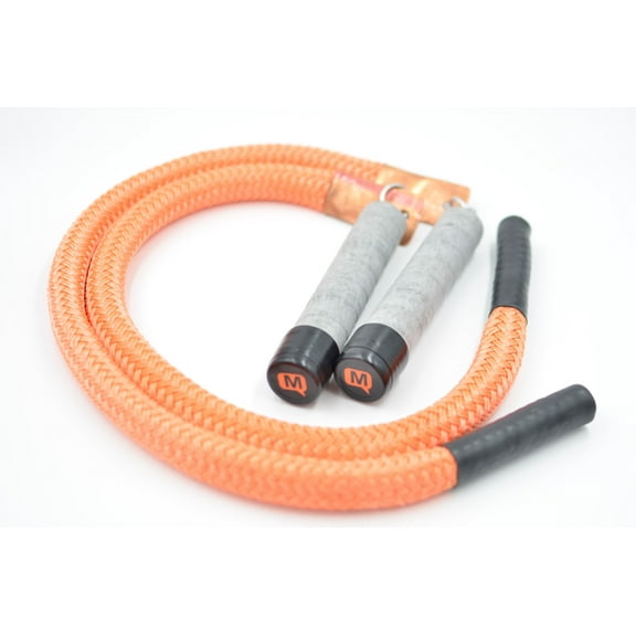 Mute Sports Equipment Split Ropes® Adaptive Seated Jump Rope BULL 8 oz. per side for Wheelchair users.  Polyester Rope.