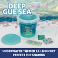thumbnail image 4 of Elmer’s Gue Pre-Made Slime, Blue Clear Slime, Includes 4 Sets of Unique Mix-Ins, 1.5-lb Bucket, 4 of 11
