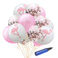 thumbnail image 1 of 15 Piezas De Látex Inflador Hawaiano Flamenco Confeti Accesorio Decorativo Perfecto De Fotografía F Colco conjuntos de globos de látex, 1 of 8