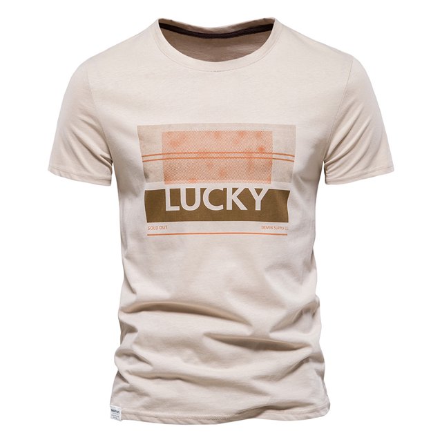 Camiseta de algodón de calidad para hombre, camiseta ajustada de manga corta con cuello redondo, camisetas gráficas, ropa de verano para hombre
