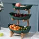 thumbnail image 2 of Detachable 3 Tier Kitchen Fruit Bowl Serving Tray with Handle - Creative, Durable, Stable PP Wood - Large Capacity, Fresh Keeping, 2 of 3