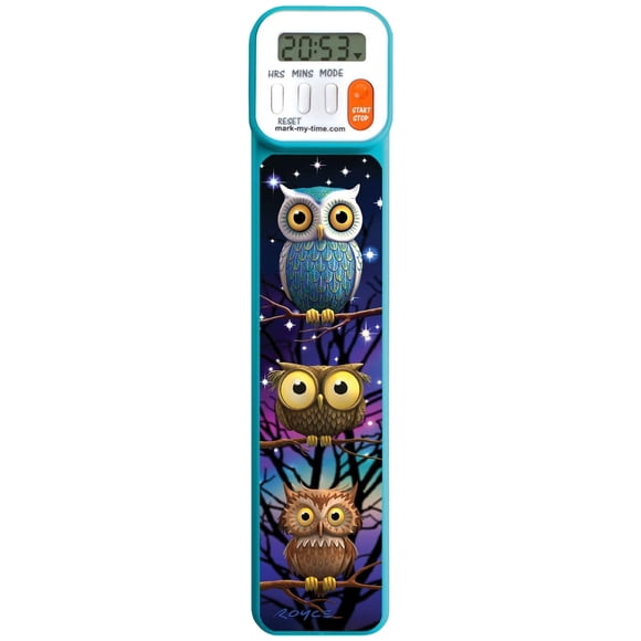 Marcador digital Mark-My-Time búho temporizador con luz LED