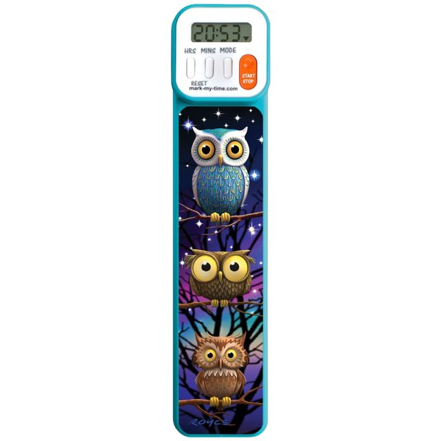 Marcador digital Mark-My-Time búho temporizador con luz LED