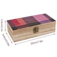 thumbnail image 2 of 7.9×2.3 In Wooden Boxes Durable Easy To Use Dustproof Prevent Slippery Delicate And Cabinet PaleVioletRed Buffalo Plaid Check Tartan Scotland_4, 2 of 8