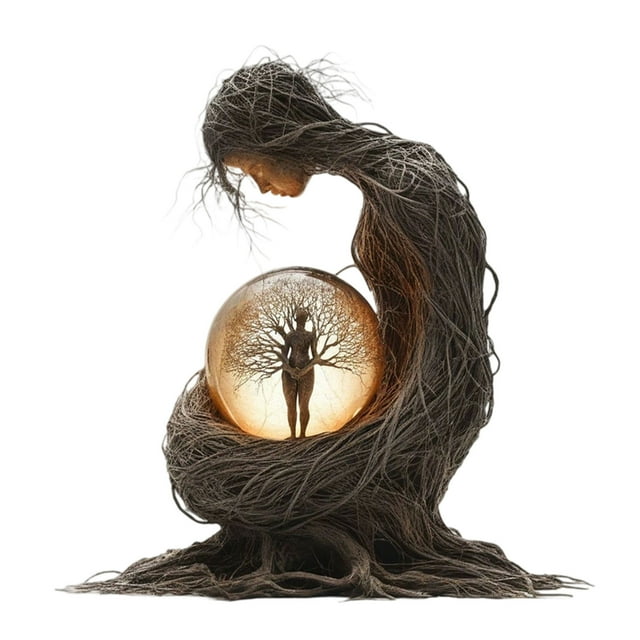 Bohemian Statue Acrylic Plaque Desktop Decoration Ornament Art Style Home Decoration