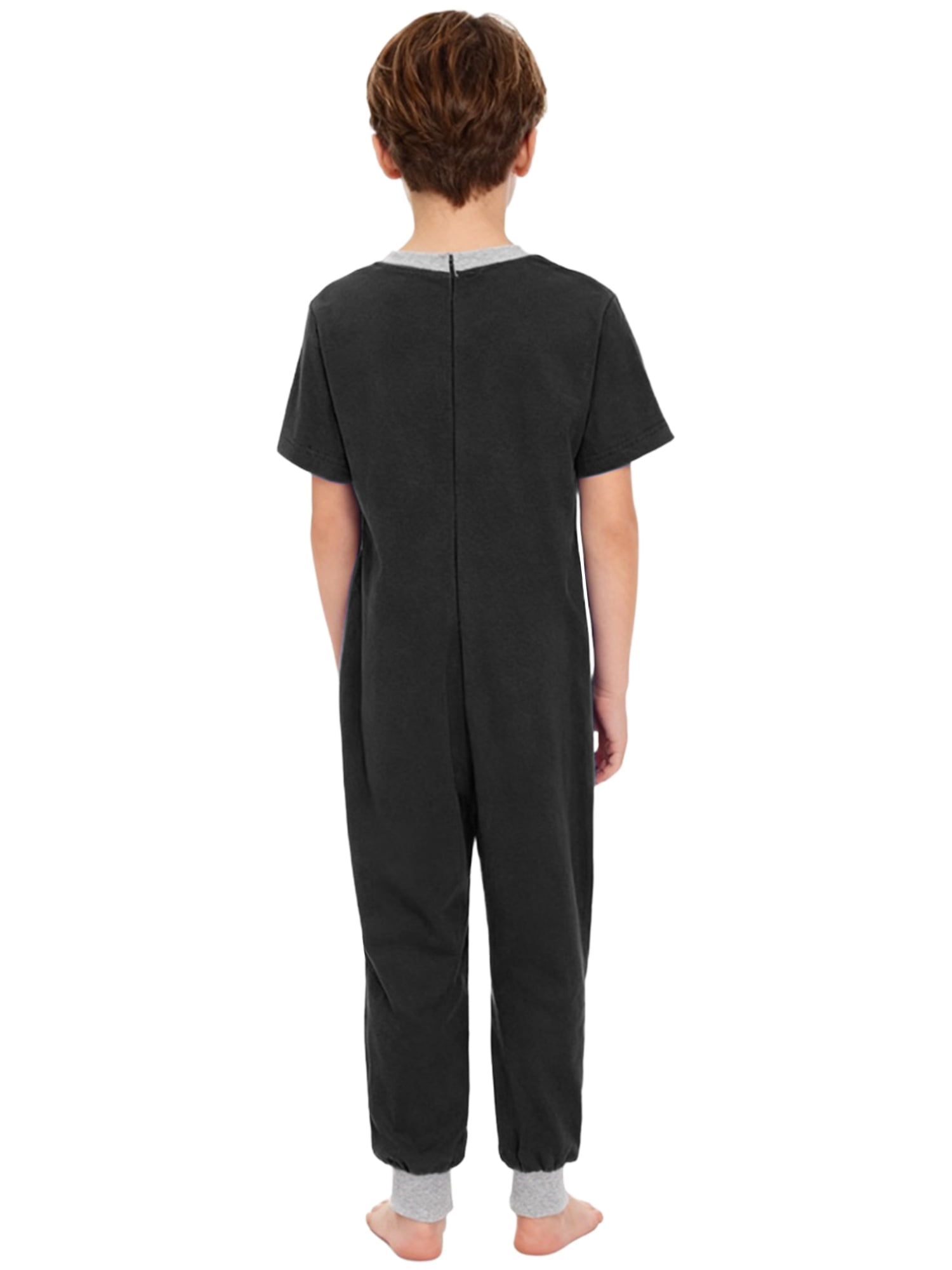 JanJean Unisex Kids Adaptive Jumpsuit with Back Zipper Short