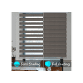 thumbnail image 2 of WYMO Zebra Blinds 25 x 72 INCH - Sheer Horizontal Blinds and Shades for Daytime and Nighttime - Light Filtering Roller Shades for Windows - Dark Grey - Manual Control Stick, 2 of 7