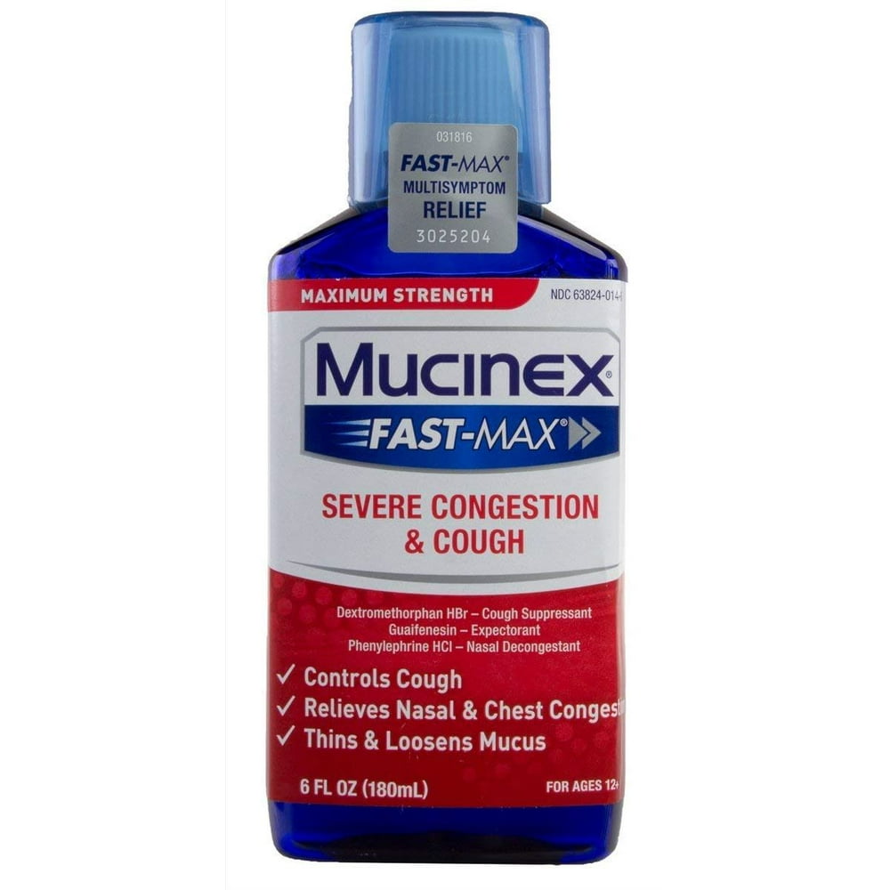 Mucinex FastMax Maximum Strength Severe Congestion & Cough, Multi