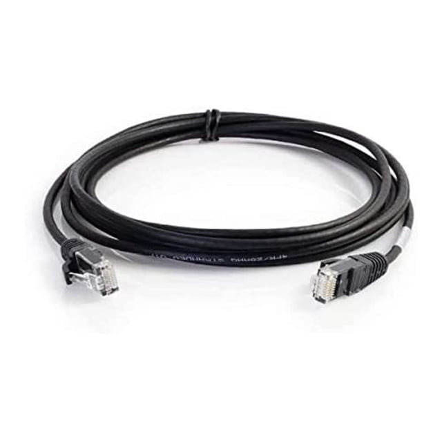Cable de red C2G Cat6 2,43 m negro con conector antideslizante UTP