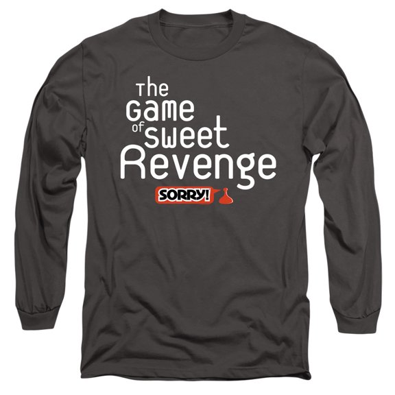 Sorry Sweet Revenge Long Sleeve Adult 18/1 T-Shirt Charcoal
