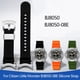 thumbnail image 2 of Nueva correa de reloj de goma para Citizen BJ8050 BJ8050-08E con asa de acero inoxidable, correa de reloj de silicona modificada Little/Small Monster, 2 of 5