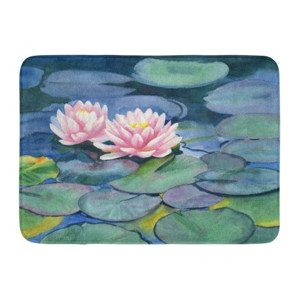 Godpok Asian Pink Water Lilies With Colorful Pads Watercolor Painting Blue Green Yellow Lily And Flowers Rug Doormat Bath Mat 23 6x15 7 Inch Walmart Com Walmart Com Godpok Asian Pink Water Lilies With Colorful Pads Watercolor Painting Blue Green Yellow Lily And Flowers Rug Doormat Bath Mat 23 6x15 7 Inch Walmart Com Walmart Com