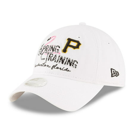 Pittsburgh Pirates New Era Women's 2018 Spring Training Prime Mark 9TWENTY Adjustable Hat - White - OSFA