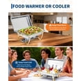 thumbnail image 3 of 4 Pack Chafing Dish Full Set – 8 Qt Stainless Steel Catering Chafer with Lids, Pans & Fuel Holders – Buffet Food Warmers for Parties, Events & Weddings, 3 of 7