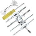 thumbnail image 4 of 32 PCS HSS Tap and Die Set Metric Wrench Cut M3-M12 Hand Threading Tool Tungsten Carbide Tap Die Screw Thread Making Tool Bit Set Engineer Kit with Tool Case, 4 of 7