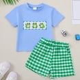 thumbnail image 2 of Akiihool Boys Bathing Suit and Rash Guard Set Toddler Boys Swim Trunks and Rash Guard Sets 2-Piece Bathing Suits (Blue,18-24 Months), 2 of 4