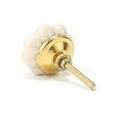 thumbnail image 6 of Perilla Home Set of 6 White Flower Shape Ceramic Knobs Pull And Push For Handles Cabinet Door Home Interior Decorative Knobs for Home Kitchen Cupboard Bedroom Dresser Wardrobe Drawer Pulls, 6 of 10