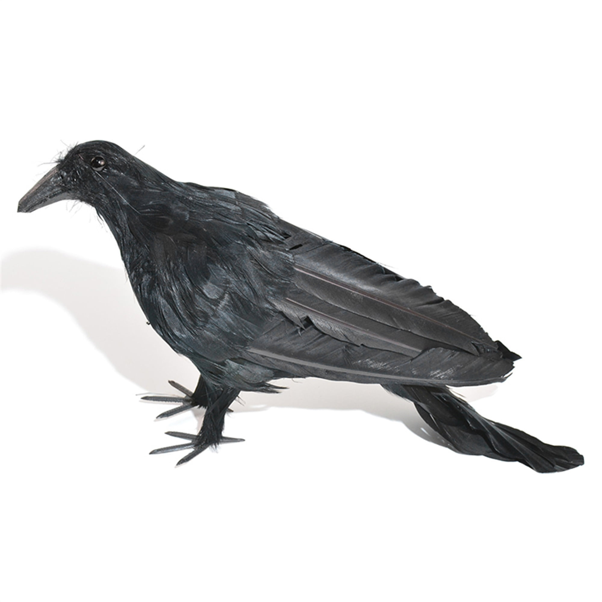 Mieeyali Crows Birds Props Decor Halloween Black Bird Artificial Crow