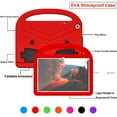 thumbnail image 6 of SaniMore for Walmart Onn 10.1 inch Tablet 3rd Gen 2022 (Model: 100071485) Kids Case, EVA Shockproof Cover with Handle & Foldable Kickstand Lightweight for Walmart Onn 10.1 2022 Girls Boys, Red, 6 of 9