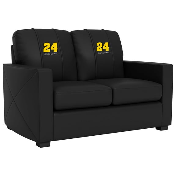 Silver Loveseat with Jeff Gordon #24 with Signature Logo