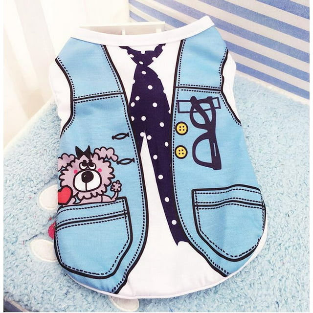 Fake Strap Pet Spring and Summer Dog Vest Teddy Bitter Panda Cat Fadou Clothes Mesh Breathable Vest