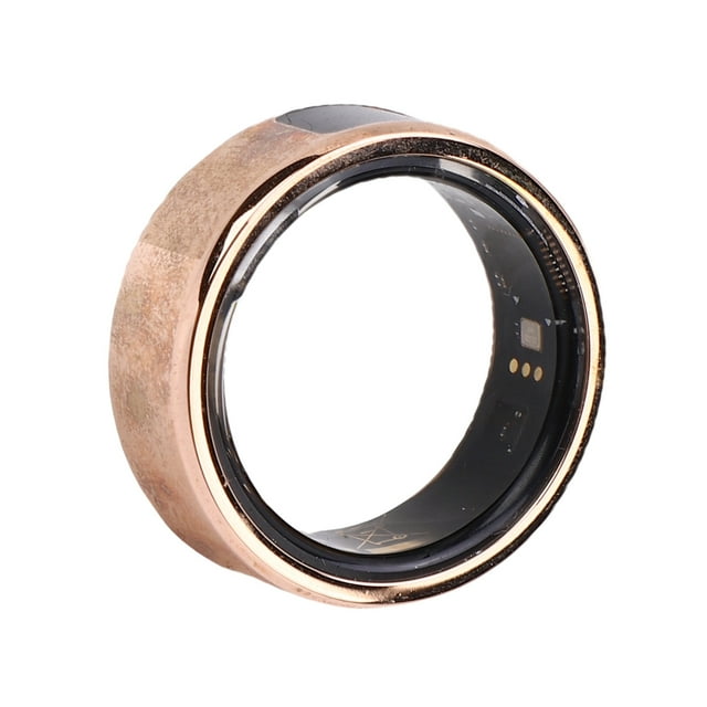 Touch Screen Ring, Real Time Step Count 200mAh Charging Case Smart Fitness Ring for Exercise Routine Size 8 18.2mm / 0.72in,Size 9 19mm / 0.75in,Size 10 19.9mm / 0.78in,Size 11