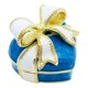 thumbnail image 1 of Caja de joyería con lazo en forma de corazón, de aleación, para pulseras, anillos y pendientes. Azul, 1 of 8