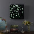 thumbnail image 2 of Taylor 14-inch by 14-inch Midnight Stars Glow in the Dark Clock with Thermometer, 2 of 6