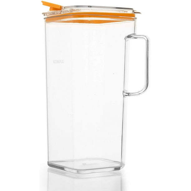 Komax 1.8quart Water Pitcher With Lid Clear Tritan Plastic Walmart