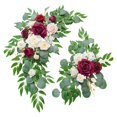 thumbnail image 1 of 2 piezas de flores artificiales para arco de boda, decoración rústica para fondo rojo, 1 of 9