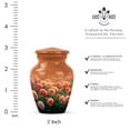 thumbnail image 2 of JAGASY Orange Rose Funeral Urn for Siblings - Small Urns for Human Ashes Keepsake - Orange Flowers Miniature Urn for Brother - Memorial Cremation Urns for Sister - (3 Inch), 2 of 7