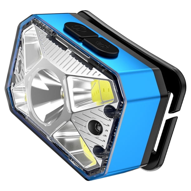 Linterna frontal LED recargable por USB Linterna frontal ultrabrillante Linterna frontal portátil y cómoda para adultos Acampar al Casco de DYNWAVEMX Faro COB