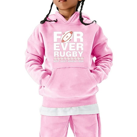 

Sweatshirt Hooded Long Sleevefootball Sports Gift Vintage Rugby Player Sports Hoodies For Teen Girls