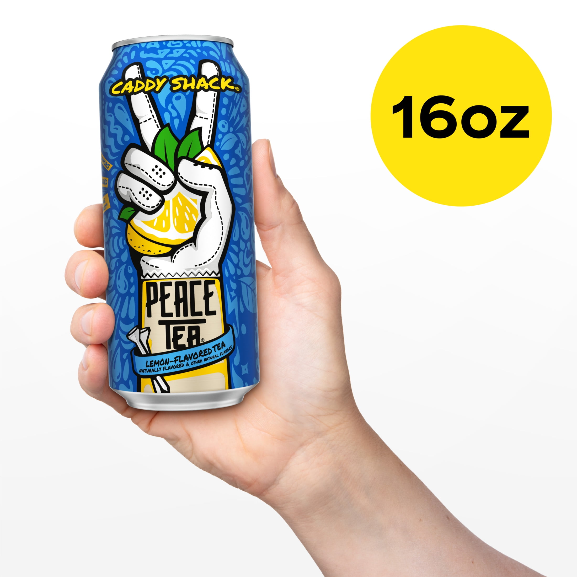 Peace Tea Caddy Shack Lemon-Flavored Canned Iced Tea, 16 fl oz