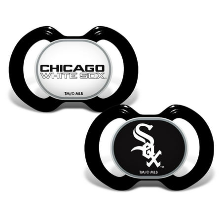 BabyFanatic Officially Licensed Pacifier 2-Pack - MLB Chicago White Sox