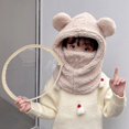 thumbnail image 2 of Daznico Children's Windproof Hat with Face and Earmuffs for Winter Thickened Pullover Design, 2 of 4
