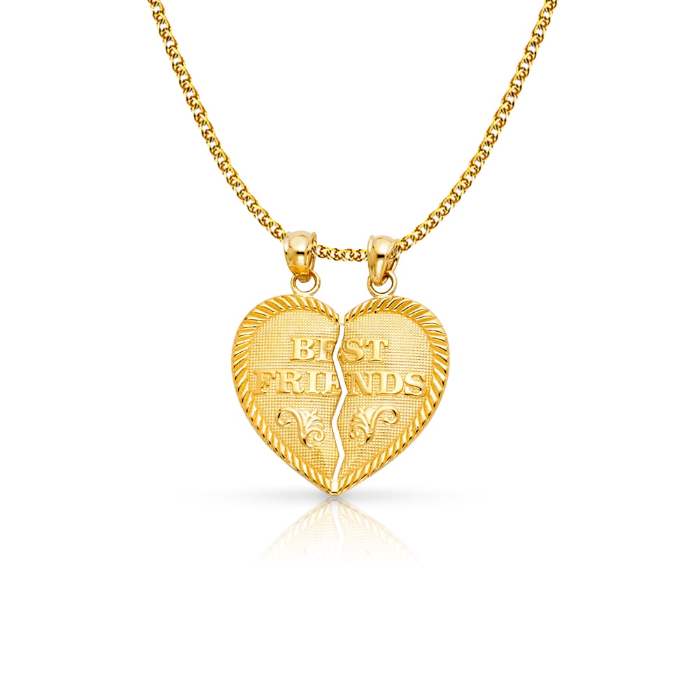 Details about   14k Yellow Gold Love Necklace
