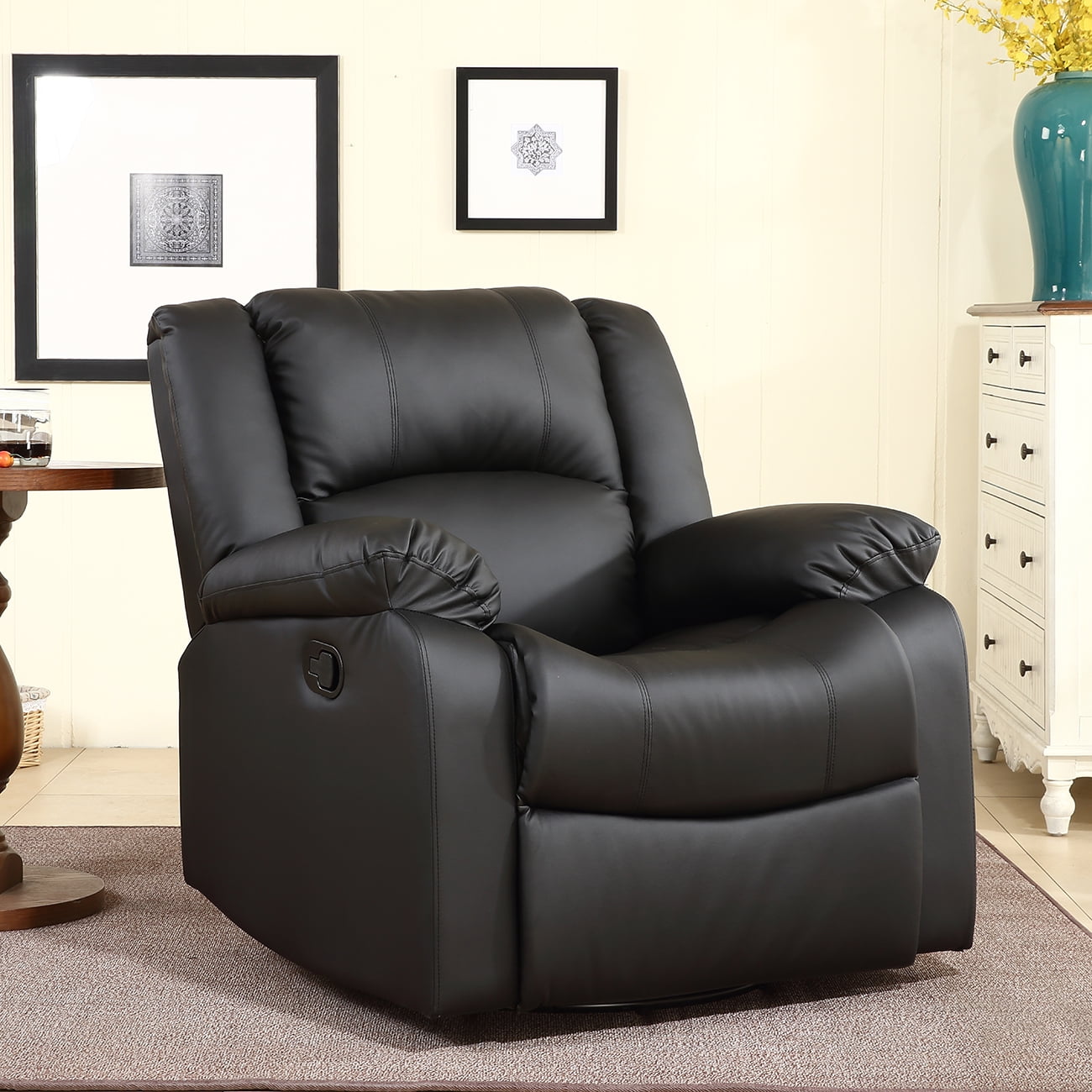 4baby faux leather glider chair