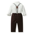 thumbnail image 5 of TAIAOJING Kid Toddler Boy Clothes Outfit Toddler Boys Long Sleeve Shirt Tops Pants With Tie Child Kids Gentleman Outfits Party Dress For 18-24 Months, 5 of 5