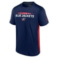 thumbnail image 2 of Men's Fanatics Navy/Red Columbus Blue Jackets Authentic Pro Rink Tech T-Shirt, 2 of 3